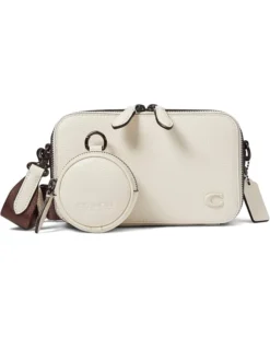 COACH Charter Slim Crossbody in Pebble Leather with Sculpted C Hardware Branding | Handbags