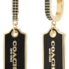 COACH Hangtag Drop Earrings