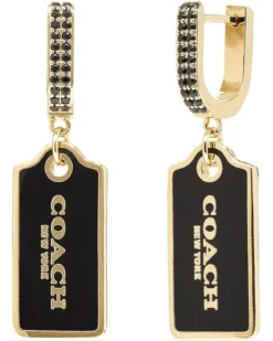 COACH Hangtag Drop Earrings