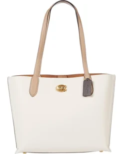 COACH Color-Block Leather Willow Tote | Handbags