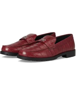 COACH Jocelyn Embossed Croc Loafers