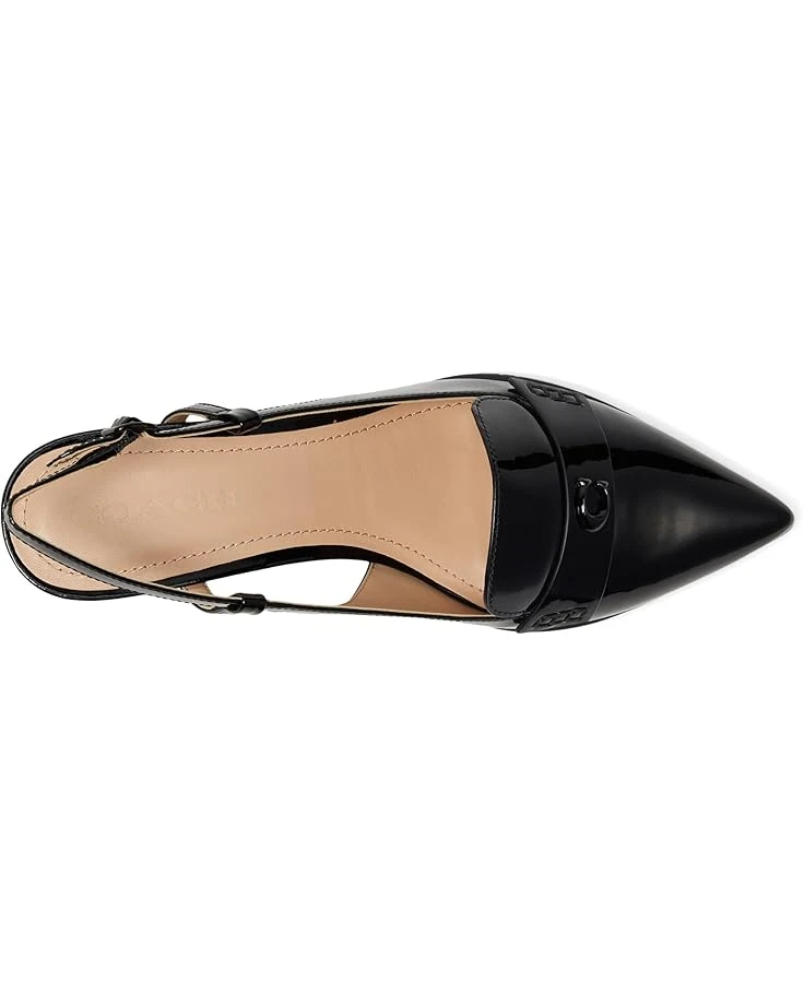 COACH Nikola Patent Leather Hybrid Slingback | Heels 4 COACH Nikola Patent Leather Hybrid Slingback | Heels - Image 2