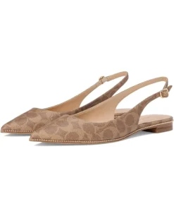 COACH Claire Signature Coated Canvas Skimmer | Flats