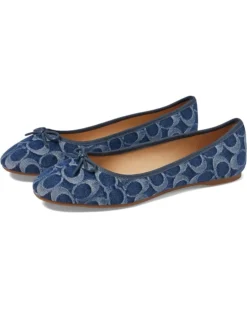 COACH Abigail Signature C Denim Ballet Flat | Flats