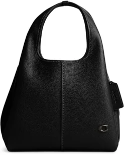 COACH Polished Pebble Leather Lana Shoulder Bag 23 | Handbags