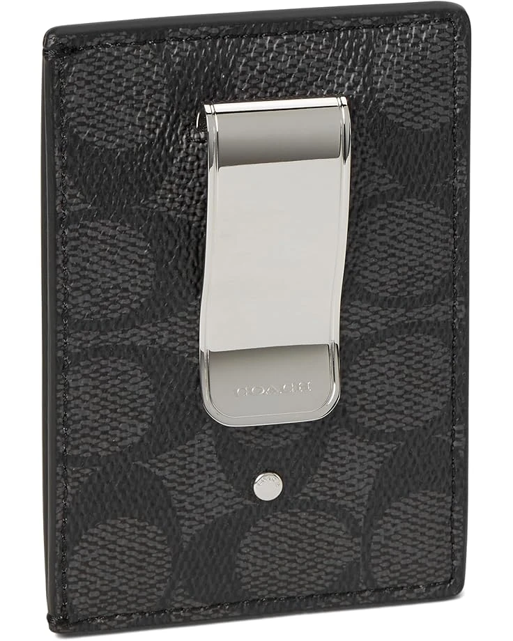 COACH Money Clip Card Case In Signature Canvas | Bag and Travel Accessories 4 COACH Money Clip Card Case In Signature Canvas | Bag and Travel Accessories - Image 2