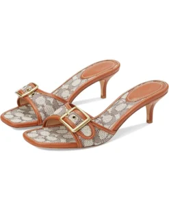COACH Margot Sandals In Signature Textile Jacquard | Heels -Coachs Store 71A 3FiTBfL. AC SR736920