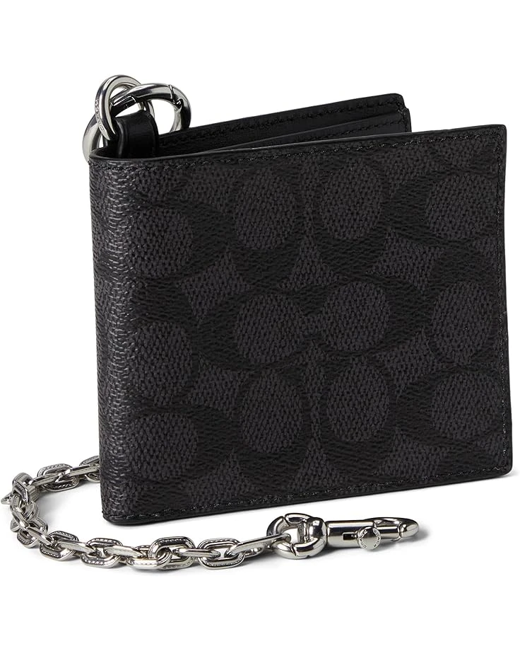 COACH Billfold Wallet With Chain In Signature Canvas | Bag and Travel Accessories 3 COACH Billfold Wallet With Chain In Signature Canvas | Bag and Travel Accessories