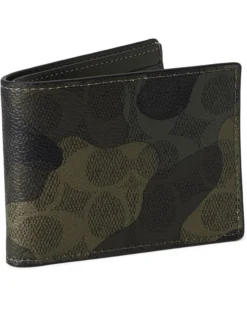 COACH Slim Billfold Wallet In Signature Camo Print | Bag and Travel Accessories