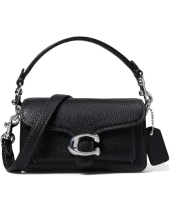 COACH Polished Pebble Leather Tabby 12 | Handbags