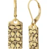 COACH Quilted C Tag Drop Earrings -Coachs Store 71NPE6GDcdL. AC SR736920