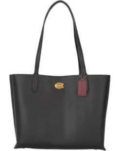 COACH Polished Pebble Leather Willow Tote | Handbags