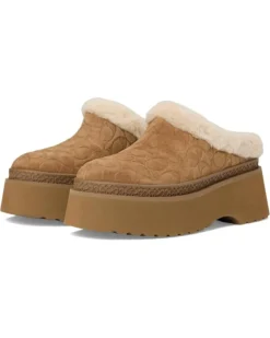 COACH Cecelia Clog In Signature Suede | Slippers