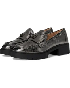 COACH Leah Crinkle Metallic Loafer | Loafers