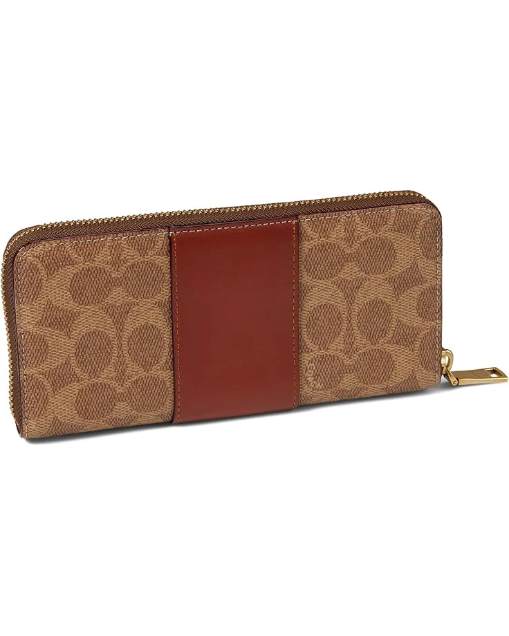 COACH Color-Block Coated Canvas Signature Slim Accordion Zip | Wallets 4 COACH Color-Block Coated Canvas Signature Slim Accordion Zip | Wallets - Image 2