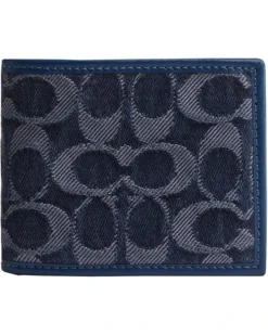 COACH Slim Billfold Wallet In Signature Denim | Wallets