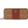 COACH Color-Block Coated Canvas Signature Slim Accordion Zip | Wallets -Coachs Store 71gJjlhG11L. AC SR736920