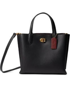 COACH Polished Pebble Leather Willow Tote 24 | Handbags