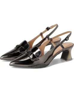 COACH Nikola Metallic Leather Hybrid Slingback | Heels