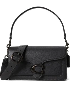 COACH Polished Pebble Leather Tabby Shoulder Bag 26 | Handbags