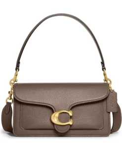COACH Polished Pebble Leather Tabby Shoulder Bag 26 | Handbags