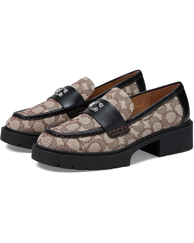 COACH Leah Textile Jacquard Loafer | Loafers 3 COACH Leah Textile Jacquard Loafer | Loafers