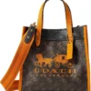 COACH Horse and Carriage with Carriage Badge Coated Canvas Field Tote 22 | Handbags