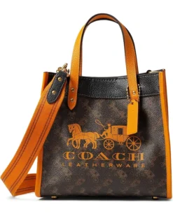 COACH Horse and Carriage with Carriage Badge Coated Canvas Field Tote 22 | Handbags