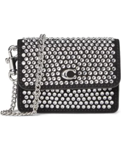 COACH Essential Half Flap Card Case with Crystal | Wallets