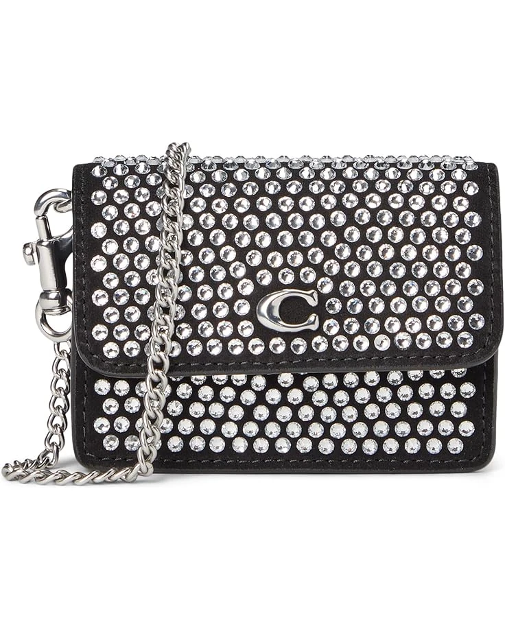 COACH Essential Half Flap Card Case with Crystal | Wallets 3 COACH Essential Half Flap Card Case with Crystal | Wallets